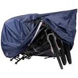Navaris Fahrradschutzhülle Fahrradabdeckung XXL Navy - Wetterfeste Fahrradgarage - 210D (1-St) blau