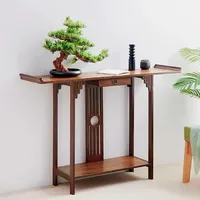 Konsolentisch Holz Antik Schreibtisch Beistelltisch mit Schublade Flurtisch Deko