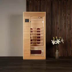 HOME DELUXE Infrarotkabine »Redsun S«, für 1 Person, Fronteinstieg, Keramikstrahler - beige