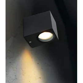 Heitronic Außenwandleuchte Aluminium 8,0 cm 1-flammig GU10 anthrazit