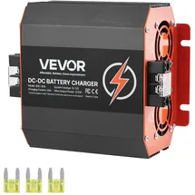 Vevor 12 V 30 A DC/DC-Batterieladegerät, 375 W, Ladegerät für Blei-Säure-, Lithium-, AGM-, GEL- & Nassbatterien, intelligentes mehrstufiges Laden, für Wohnmobile, Nutzfahrzeuge, Boote, Yachten