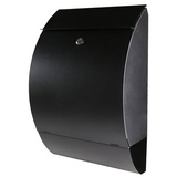 Steelboxx Briefkasten Design Postkasten Zeitungsfach Rolle Wand Mailbox in schwarz 400054