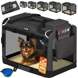 Hundebox faltbar S 50x34x36cm Anthrazit