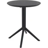 CLP Gartentisch Ø 60 x 74 cm Schwarz