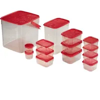 Hama Frischhaltedose rot 0,2 l 18-teiliges Set
