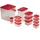 Hama Frischhaltedose rot 0,2 l 18-teiliges Set