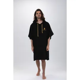 Pacifique Sud Regenponcho Unisex Schwarz Einheitsgröße