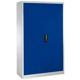 C+P Acurado Aktenschrank 120 x 40 x 195 cm blau / grau