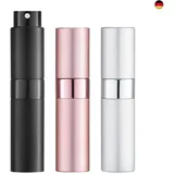 Toureal 8ML Parfum Zerstäuber Leer (3 Stück) Mini Spruehflasche, Parfüm Behälter, Parfümzerstäuber Nachfüllbar