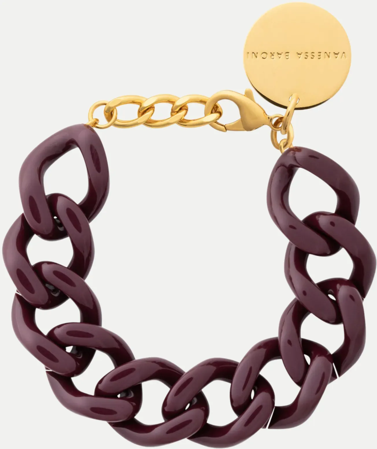 Mini Flat Chain Bracelet Violett