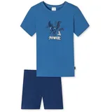 SCHIESSER Youth-Mens Jungen Pyjamaset, blau_181068, 104