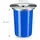 Relaxdays Einbaumülleimer 8 l Blau