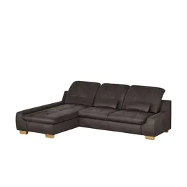 Lounge Collection Eckcouch Mikrofaser 2-Sitzer Grau
