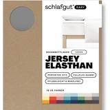SCHLAFGUT Easy Spannbettlaken für Topper Jersey Elasthan 140 x 200 - 160 x 220 cm gray mid