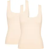 SLOGGI GO Tank Top C2P«, (2 St., 2er Pack), zarte Spitzendetails beige