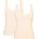 2 St 2er Pack zarte Spitzendetails beige