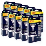 90x Wilkinson Quattro Titanium Essential 4 Sensitive Rasierklingen mit Rasierern