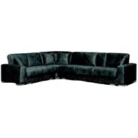 JVmoebel Ecksofa Design Sofa Ecksofa Samt Wohnlandschaft Möbel Couch L-Form Schlafsofa, Made in Europa schwarz