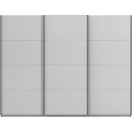 Rauch »Kleiderschrank Schrank Garderobe AGORDO mit Dekor- oder Hochglanzfront« in drei Griff-Farben - NEU: Farbe SCHWARZ, durchdachte Innenausstattung, in 4 Breiten und 2 Höhen MADE IN GERMANY, grau