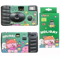 AMZLORD 35mm Einwegfilmkamera Eingebaute Einmals verwenden 200 ISO-Retro- for Outdoor-Reise