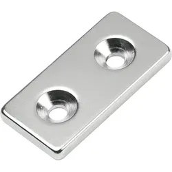 Quadermagnet zum Schrauben - 12 kg , 40x20x4 mm