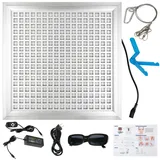 Rotlichtlampe mit Timer, Rotlichttherapiegerät für Körper Gesicht, 660nm&850nm LEDs Red Light Therapy Panel Infrarotlampe mit Einstellbar Halter für Erholung Verbessern Schlaf Schmerzlinderung (A)