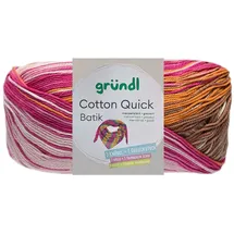 Gründl Häkelwolle Cotton Quick Batik Beige/Braun/Rosa 100 g