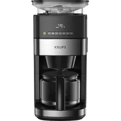 KRUPS KM8328 Grind Aroma Kaffeemaschine Schwarz/Silber