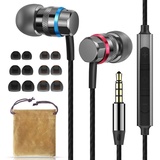 HIFI WALKER A1, in Ear Kopfhörer Kabel mit Mikrofon und Lautstärkeregler HiFi Stereo Geräuschisolierung Bequeme Satte Bässe Earphones mit 3,5 mm Stecker für iPhone iPad MP3 Players