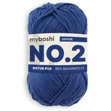 myboshi Häkelgarn Baumwolle Blau 100 m 1 St.