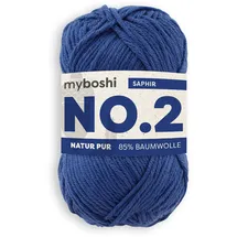 myboshi Häkelgarn Baumwolle Blau 100 m 1 St.