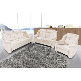 sit&more Polstergarnitur 3-2-1 Mikrofaser 3-Sitzer + 2-Sitzer + Sessel Beige