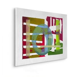 KOMAR Keilrahmenbild im Echtholzrahmen - Round About - Größe 60 x 90 cm - Wandbild, Kunstdruck, Wanddekoration, Design, Wohnzimmer, Schlafzimmer