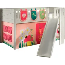 Vipack Hochbett Scott 90 x 200 cm Kiefer lackiert weiß