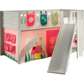 Vipack Hochbett Scott 90 x 200 cm Kiefer lackiert weiß