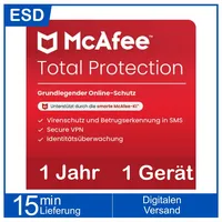 McAfee Total Protection 2025 UPG 1 Gerät 1 Jahr DE Win Android iOS