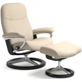 Stressless Stressless® Relaxsessel »Garda«, mit Signature Base, Größe L, Gestell Schwarz beige