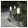 vidaXL Solarleuchte Edelstahl 50 cm 3er Set spritzwassergeschützt IP44 grau/silber
