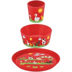 Koziol CONNECT FARM Kleiner Teller + Schale + Becher 3er-Set 1430676