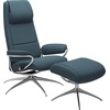 Relaxsessel STRESSLESS "Paris" Sessel Gr. ROHLEDER Stoff Q2 FARON, Star Base-High Base, Größe M,Gestell