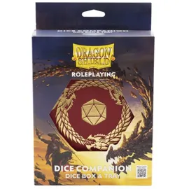 Arcane Tinmen Dragon Shield Dice Companion, Blood Red