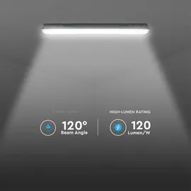 V-Tac Wannenleuchte 2 LED 120 cm Kunststoff weiß