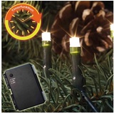 FHS International LED-Batterielichterkette 40er warmweiss