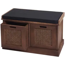 MCW Sitzbank J49 Schwarz 75 x 47 x 40 cm