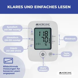 Mobiclinic Blutdruckmessgerät Oberarm