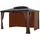 Vevor Seitenwand-Pavillon 3,44 x 3,44 x 2,13 m 4 Stück Braun