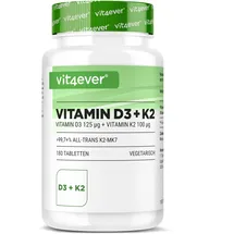 Vit4ever Vitamin D3 + K2 Depot Tabletten 180 St.
