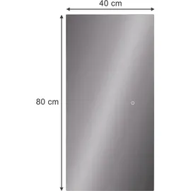 Vicco Miral 80 x 40 cm mit Backlight Beleuchtung, Model 55495 - Transparent