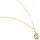 FIRETTI Kette mit Anhänger Solitär Zirkonia Gold