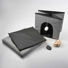 Duvo+ Katzenkratzhaus Gina 38 x 38 cm grau